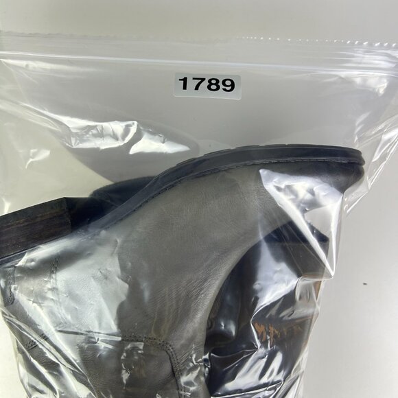 Sam Edelman Penny Green/Grey Back Zip Leather Knee High Riding Boots Size 6.5M - Picture 17 of 17